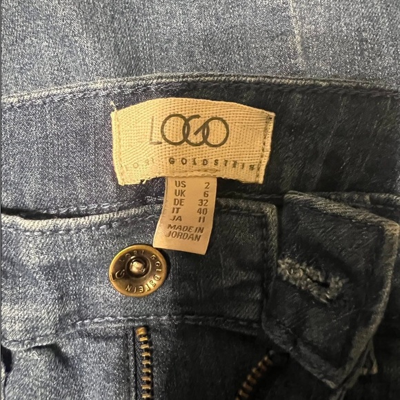LOGO by Lori Goldstein Blue Women Jeans - Picture 3 of 3